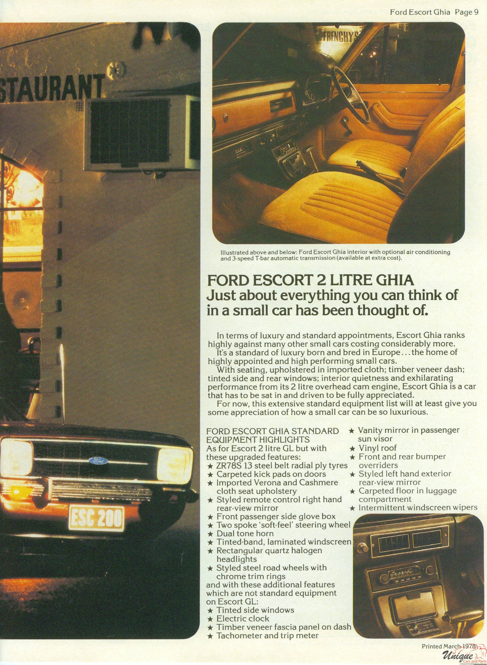 1978 Ford Australia Model Range Brochure Page 53